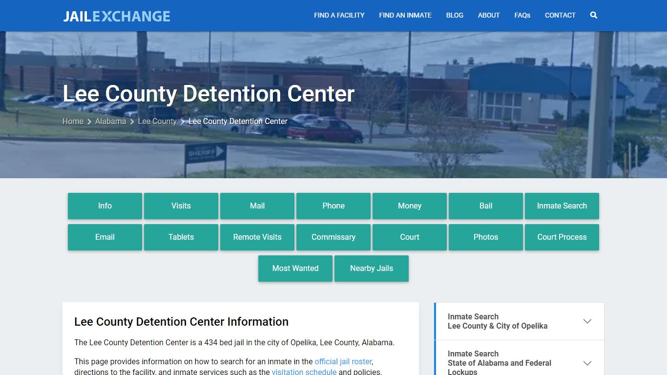 Lee County Detention Center, AL Inmate Search, Information - Jail Exchange